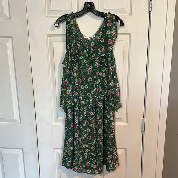 Symphony+ Green Floral Dress size 1x - Picture 1 of 3